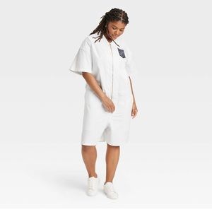 NWT Houston White Adult Short Sleeve Flight Suit
